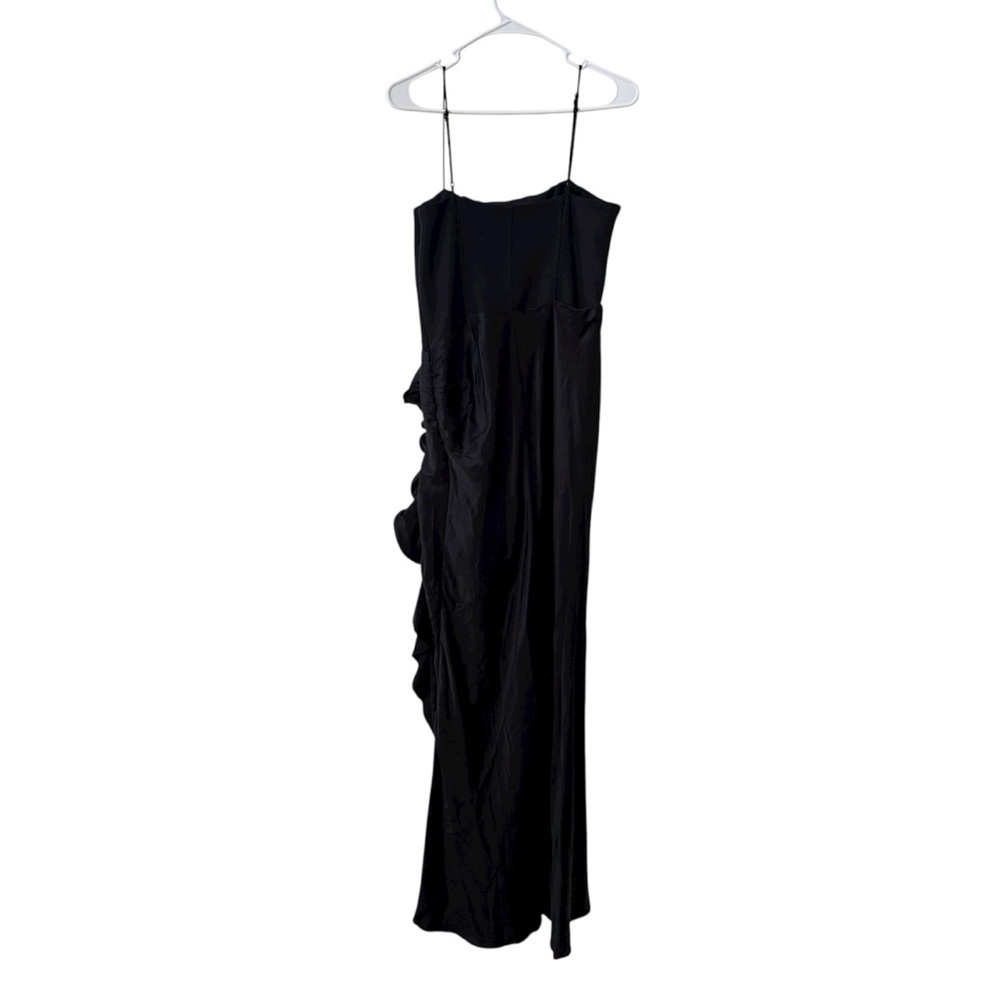 CINQ A SEPT Drina High Low Maxi Dress Black Sz 6 - Picture 4 of 7